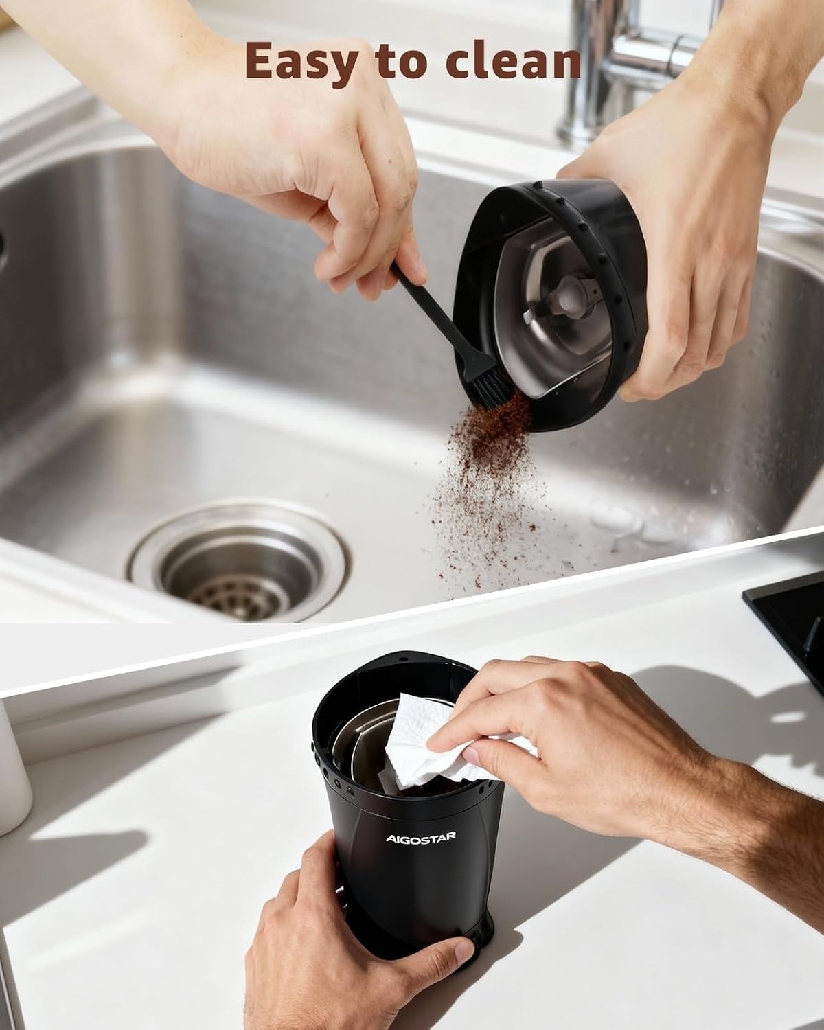 Elektrische Koffiemolen Zwart - 27% Korting