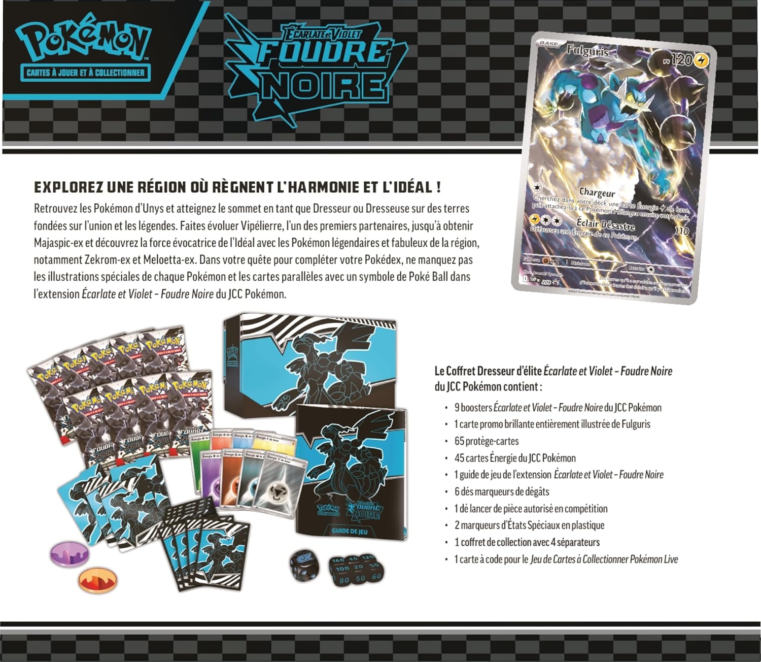 Pokémon Elite Trainer Set Scarlet & Purple Black Lightning Zekrom - 34% Korting!