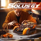 Technic Sportwagen Solus GT Bouwset 1:14, 817 Delen, 34% Korting
