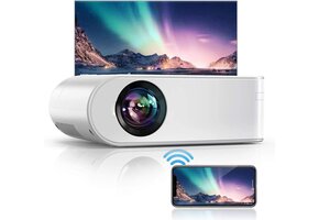 Draagbare Mini-projector YABER V2 met 5800 Lumen & Scherm - 52% Korting