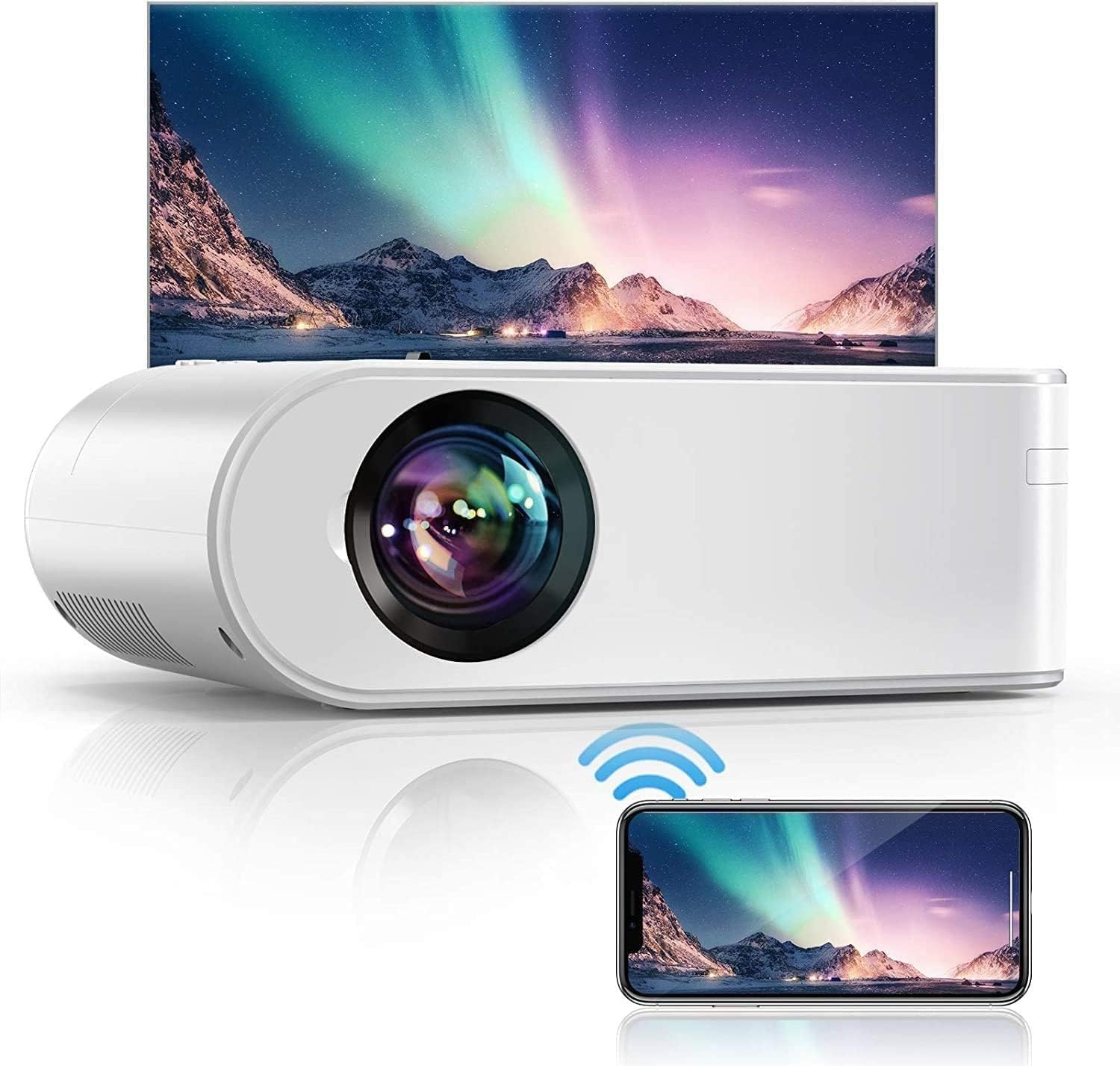Mini-projector 5800 Lumen Full HD WiFi Incl. Scherm - 35% Korting