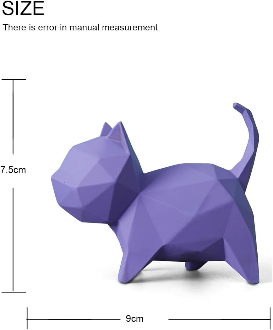 Set van 5 Geometrische Kat Sculpturen - Modern Design (34% Korting)