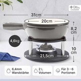 Fondueset Gietijzer Email 2-6 pers. 33% Korting