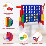 Reuze Vier op een Rij Speelset (Blauw/Rood) - 34% Korting!