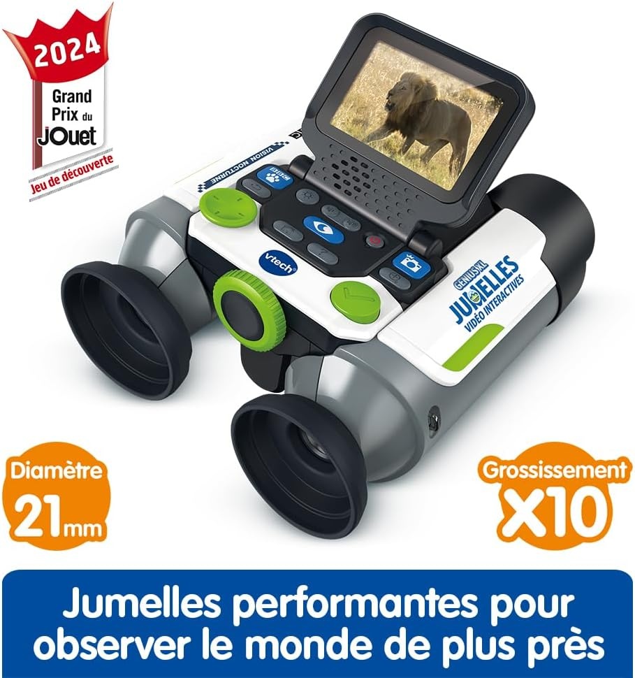 Kinderverrekijker VTech met 10x Vergroting & Kleurendisplay - 34% Korting