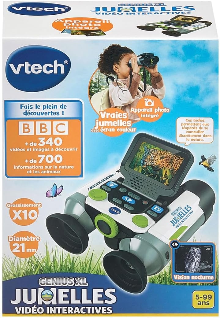 Kinderverrekijker VTech met 10x Vergroting & Kleurendisplay - 34% Korting