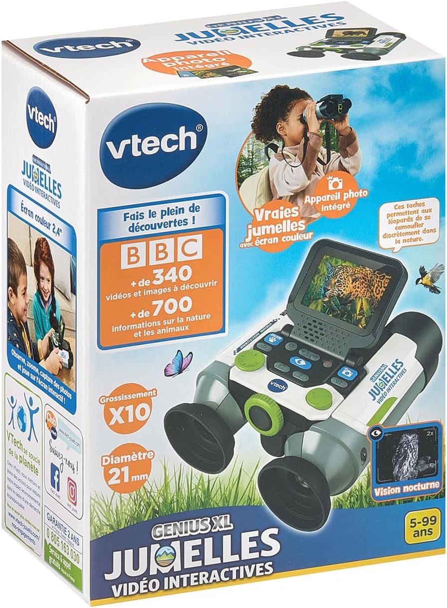 Kinderverrekijker VTech met 10x Vergroting & Kleurendisplay - 34% Korting