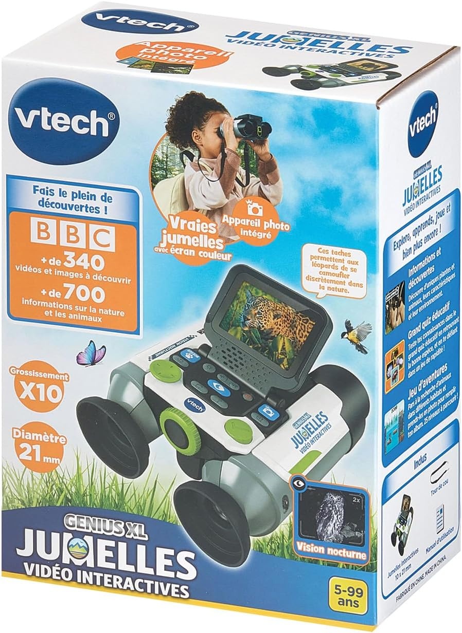 Kinderverrekijker VTech met 10x Vergroting & Kleurendisplay - 34% Korting