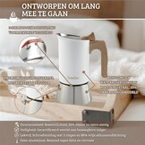 Italiaans Koffiezetapparaat Mokkapot RVS Inductie - 6 Kopjes - 300ml - 33% Korting