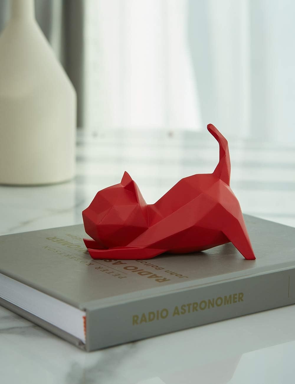 Set van 5 Moderne Kattenbeeldjes - Hars Decoratie - 34% Korting