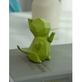 5-delige Katten Beeldjes Set - Geometrisch Design, Hars - 34% Korting