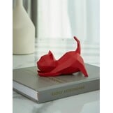 5-delige Katten Beeldjes Set - Geometrisch Design, Hars - 34% Korting