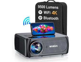 Full HD Beamer 1080p 9500 Lumen met 5G WiFi & Bluetooth | 35% Korting