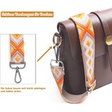 Verstelbare Schouderriem Tasriem (Oranje, 75-135cm, 3.8cm breed) 73% Korting