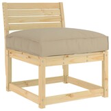 Palletkussen Taupe Oxford Stof 70x70 cm - 33% Korting