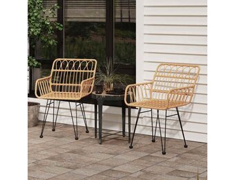 vidaXL Tuinstoelen (2 stuks) PE-rattan 56x64x80 cm - 34% Korting