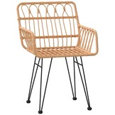vidaXL Tuinstoelen (2 stuks) PE-rattan 56x64x80 cm - 34% Korting