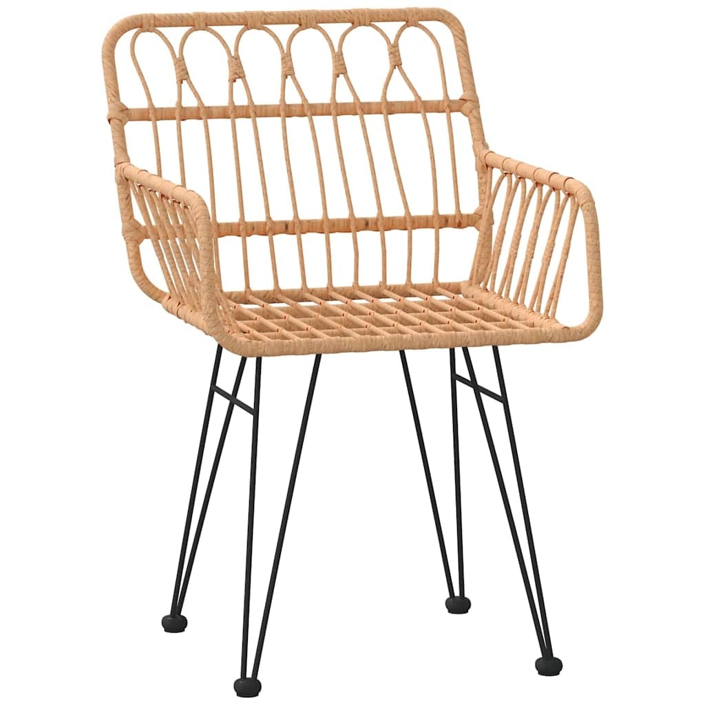 vidaXL Tuinstoelen (2 stuks) PE-rattan 56x64x80 cm - 34% Korting