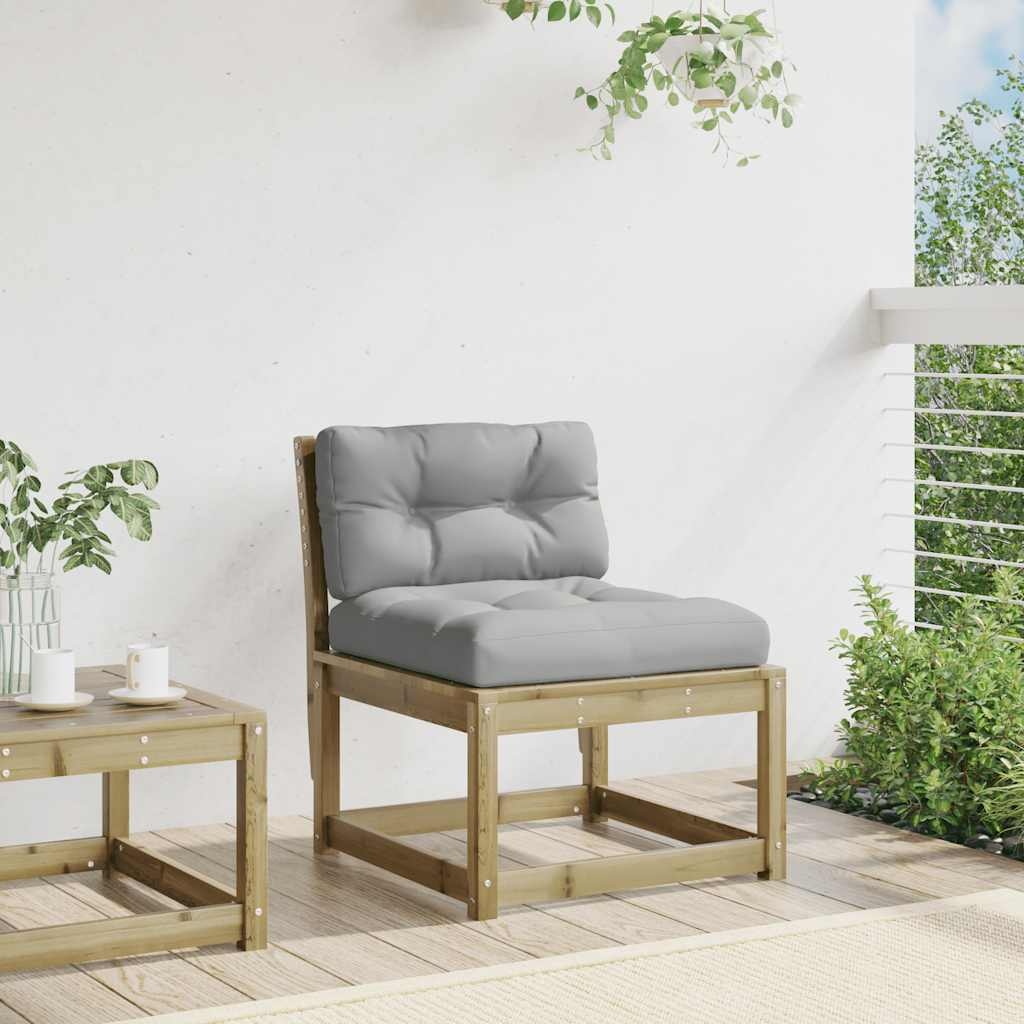 VidaXL Houten Tuinbank met Kussens - Geïmpregneerd Grenenhout (35% Korting)
