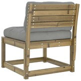 VidaXL Houten Tuinbank met Kussens - Geïmpregneerd Grenenhout (35% Korting)