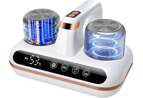 Draadloze Mijtstofzuiger 1000W - 99,9% Allergenen Verwijdering - UV-Licht - 52% Korting