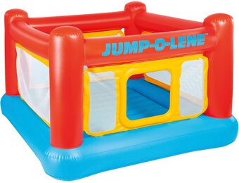 Opblaasbaar Springkasteel Speelhuis 174x174x112 cm Meerkleurig - 34% Korting