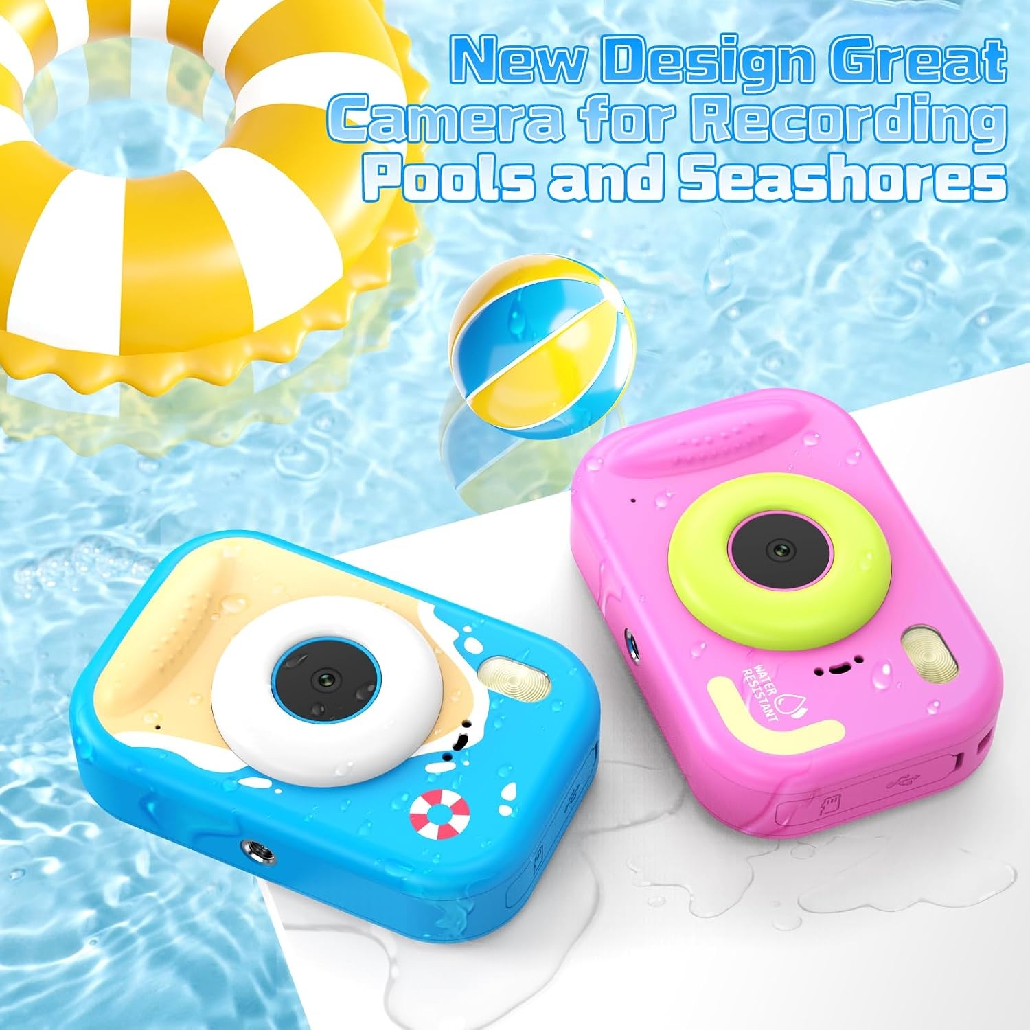 Kinder Onderwatercamera Uleway - Waterdicht, 1080P HD, 32GB SD-kaart, 57% Korting