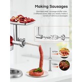KitchenAid Vleesmolen Opzetstuk RVS | 33% Korting