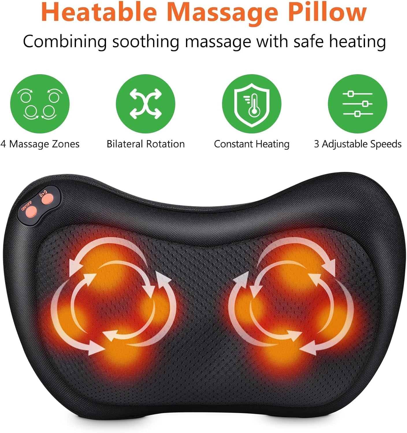 Brelley Nek & Rugmassageapparaat met Warmte - 33% Korting