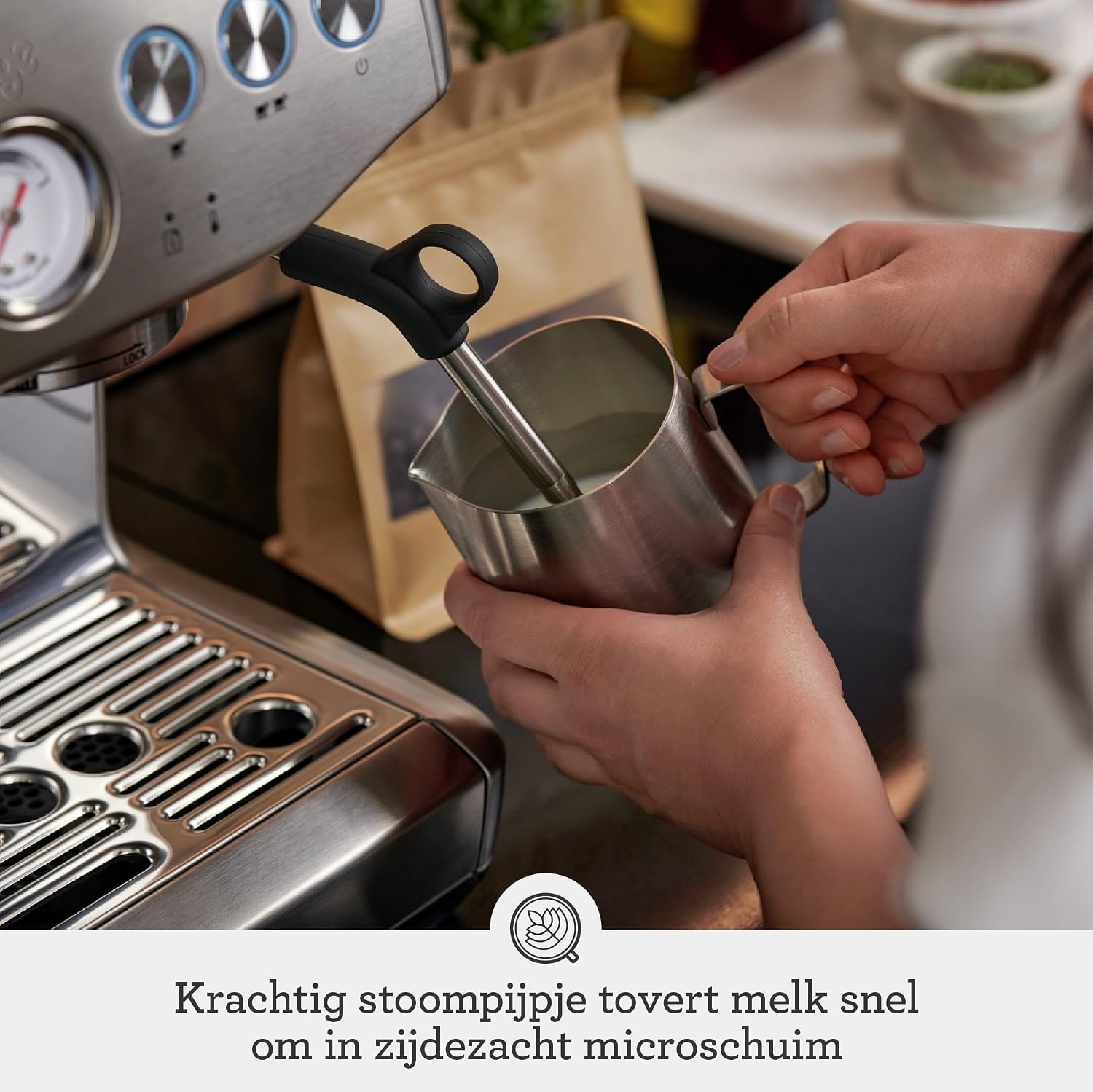 Sage Barista Express Impress Espressomachine - RVS - 35% Korting