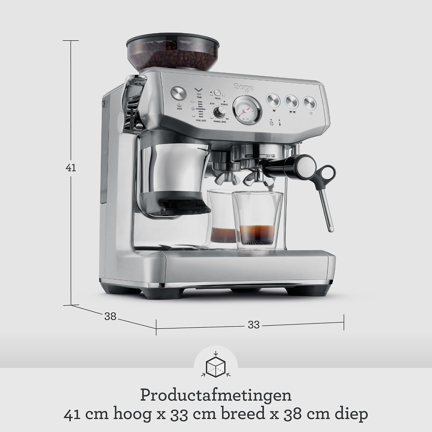 Sage Barista Express Impress Espressomachine - RVS - 35% Korting