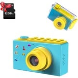 Digitale Kindercamera Blauw - 8MP, 1080p Video, 32GB - 57% Korting