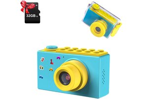 Digitale Kindercamera Blauw - 8MP, 1080p Video, 32GB | 61% Korting