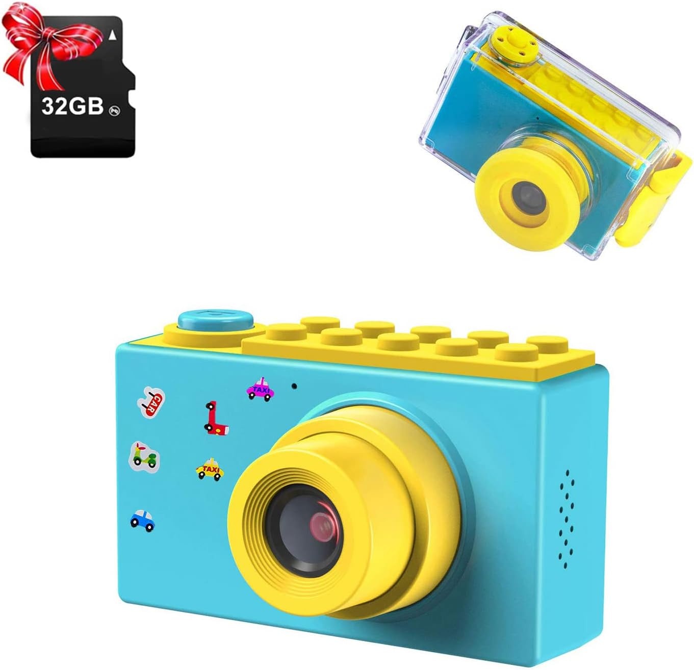 Digitale Kindercamera Blauw - 8MP, 1080p Video, 32GB - 57% Korting