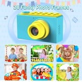 Digitale Kindercamera Blauw - 8MP, 1080p Video, 32GB - 57% Korting