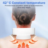 Elektrisch Nekmassage Apparaat met Warmtetherapie - 5 Modi, 15 Intensiteit, 33% Korting
