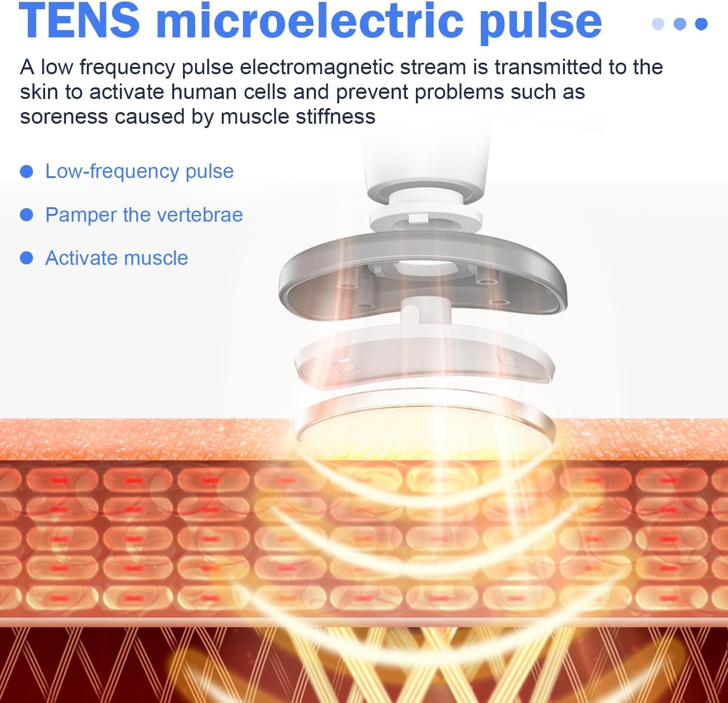 Elektrisch Nekmassage Apparaat met Warmtetherapie - 5 Modi, 15 Intensiteit, 33% Korting