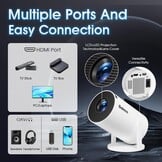 Mini Projector GM200 4K 1080P Android TV WiFi 6 Zwart - 34% Korting!