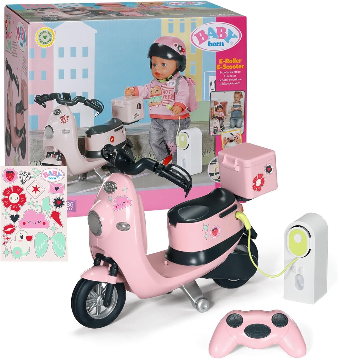 Elektrische Step BABY born met Afstandsbediening & Accessoires - 34% Korting