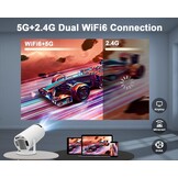Draagbare Mini Beamer 1080P/4K, Android 11, WiFi 6, 34% Korting