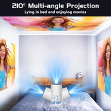 Draagbare Mini Beamer Full HD 1080P Android WiFi6 - 34% Korting