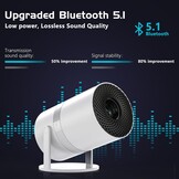 Draagbare Mini Beamer Full HD 1080P Android WiFi6 - 34% Korting