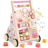 Houten Loopwagen & Activiteitencentrum 10-in-1 - Montessori - 34% Korting