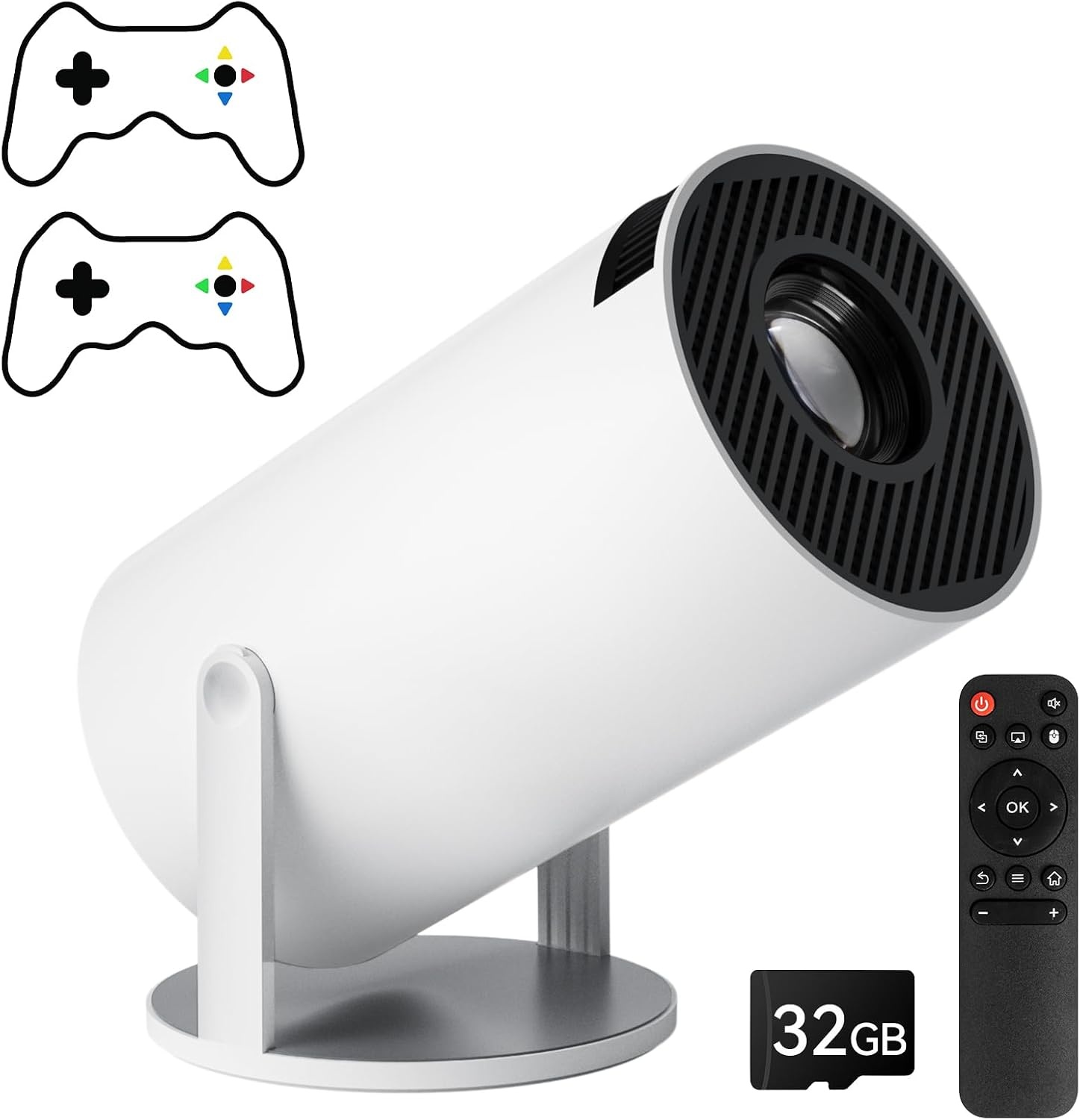 Draagbare 4K Game Projector met 2 Joysticks - 35% Korting