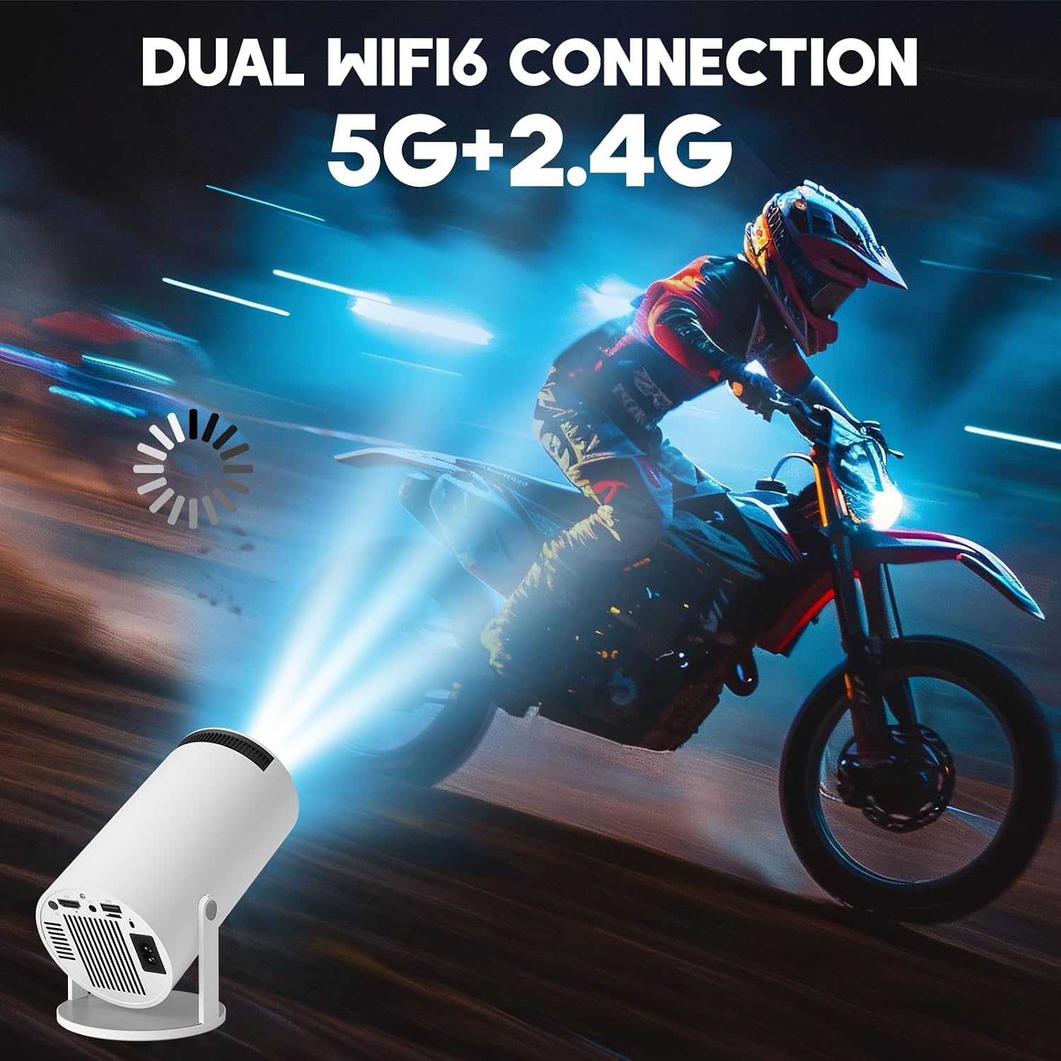 Draagbare 4K Game Projector met 2 Joysticks - 35% Korting