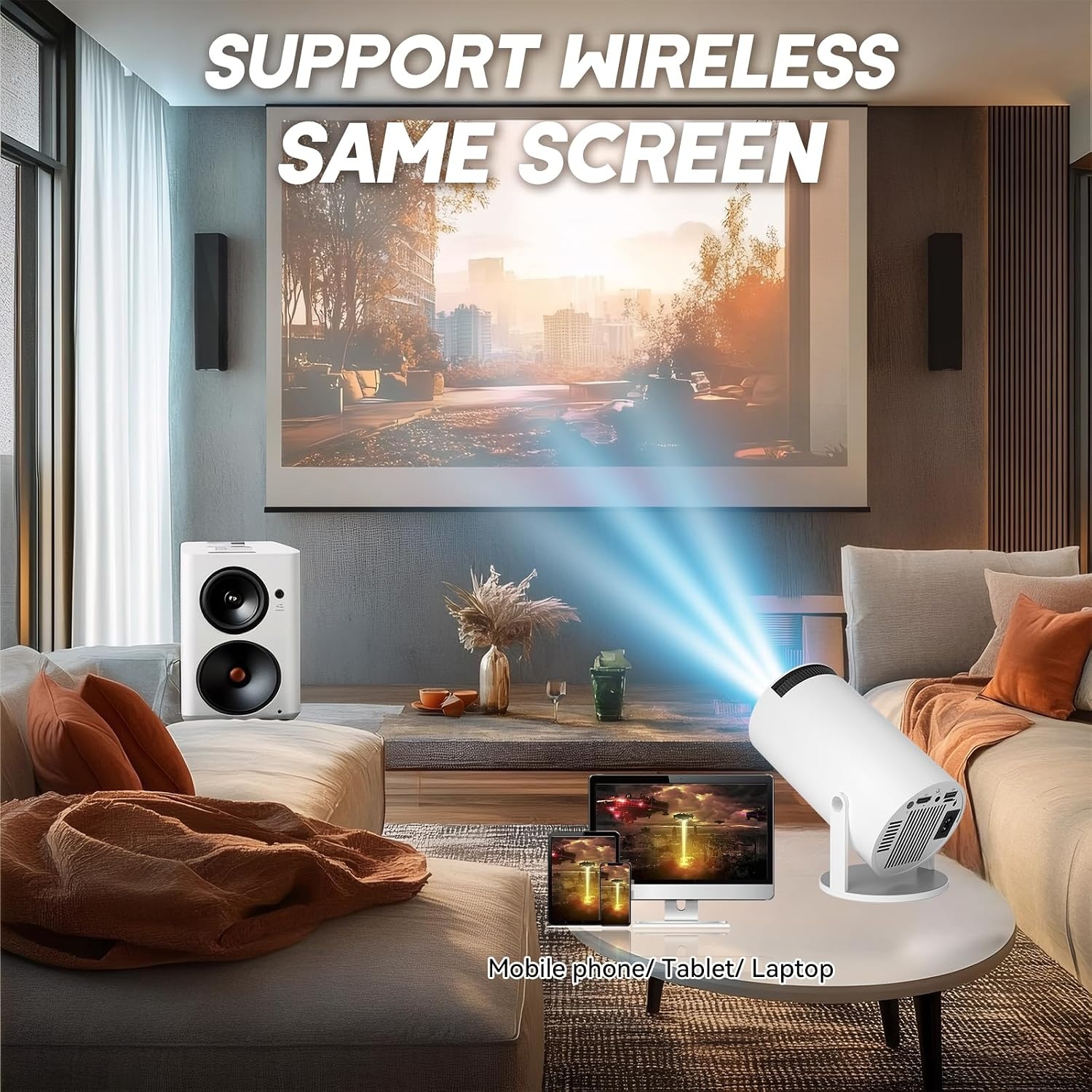 Draagbare 4K Game Projector met 2 Joysticks - 35% Korting