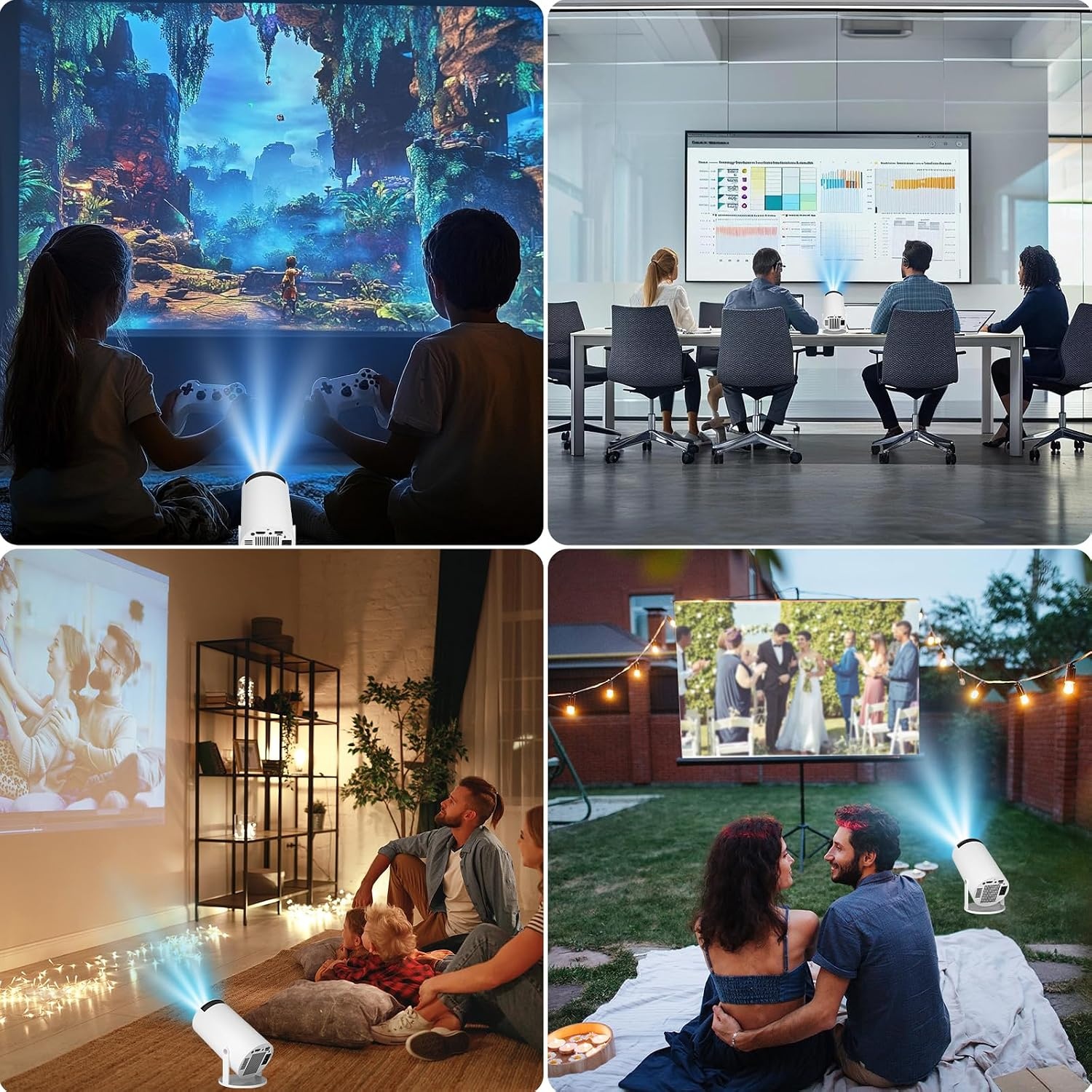 Draagbare 4K Game Projector met 2 Joysticks - 35% Korting