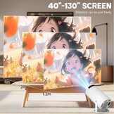 Draagbare 4K Game Projector met 2 Joysticks - 35% Korting