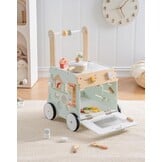 Houten Loopwagen & Speelkeuken 2-in-1 - Educatief & Verstelbaar | 34% Korting
