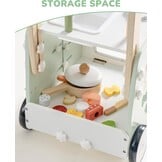 Houten Loopwagen & Speelkeuken 2-in-1 - Educatief & Verstelbaar | 34% Korting